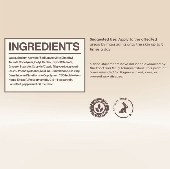 CBD Relief Cream - 1 Bottle